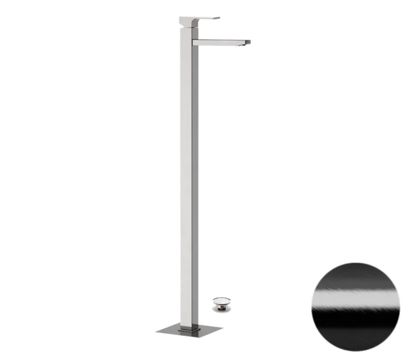 Смеситель для раковины Remer Absolute AU18CFP, черный брашированный хром