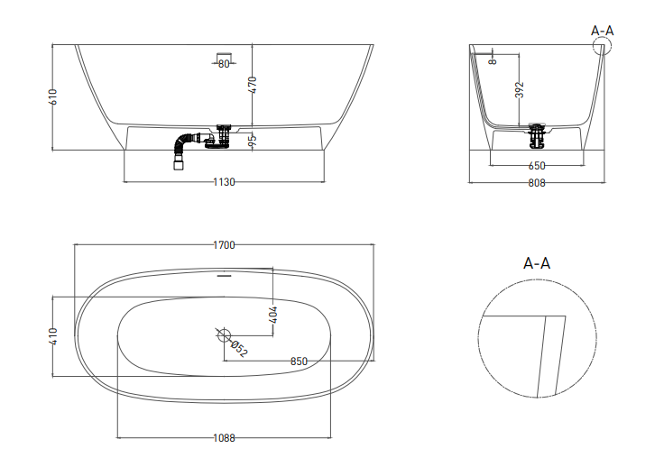 Ванна отдельностоящая LoveForm LOFO Solid Surface белый матовый