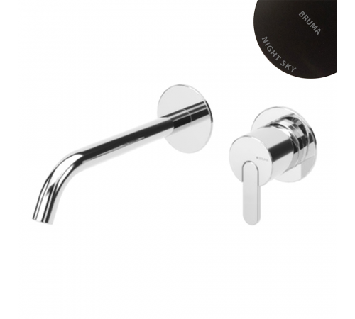 E1670120NS Внешняя часть смесителя Bruma Leaf для раковины. Длина излива 150 мм Night sky