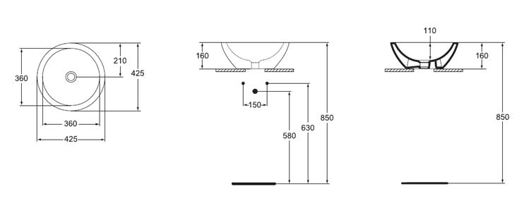 Рукомойник Ideal Standard Strada K078301 (45 см)