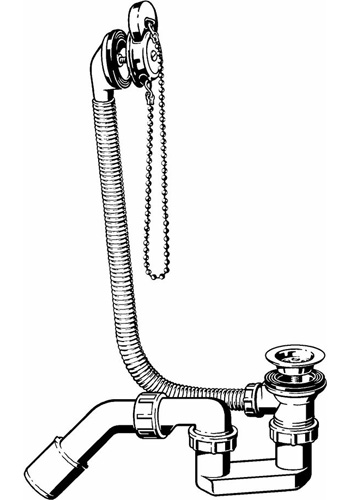 Сифон для ванны слив-перелив Viega 311537