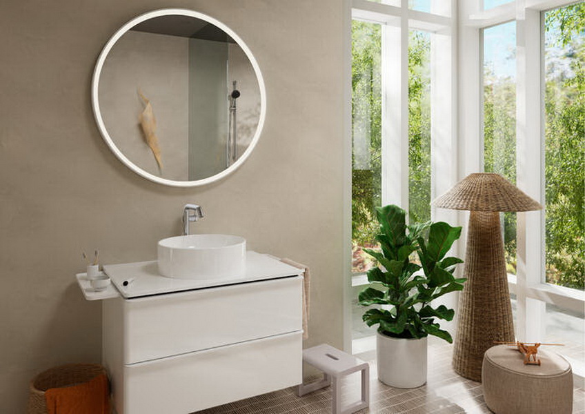 Смеситель для умывальника Hansgrohe Tecturis S 240, сливной гарнитур click-clack, хром, 73370000