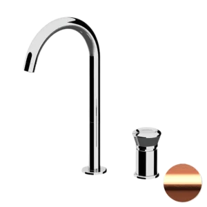 Смеситель для раковины Remer Element ET57LRP, медь брашированная