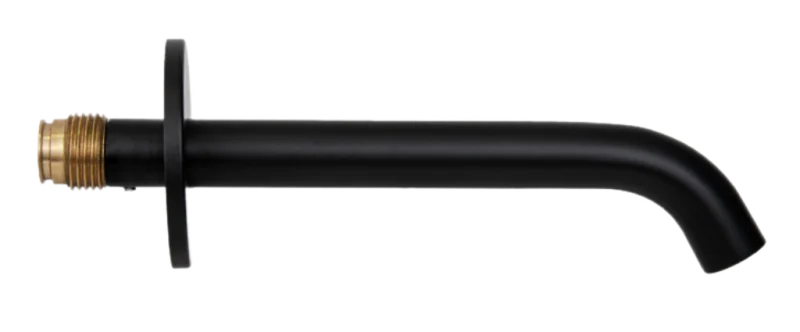 Излив настенный 16 см Remer X Style 91XNO, черный матовый