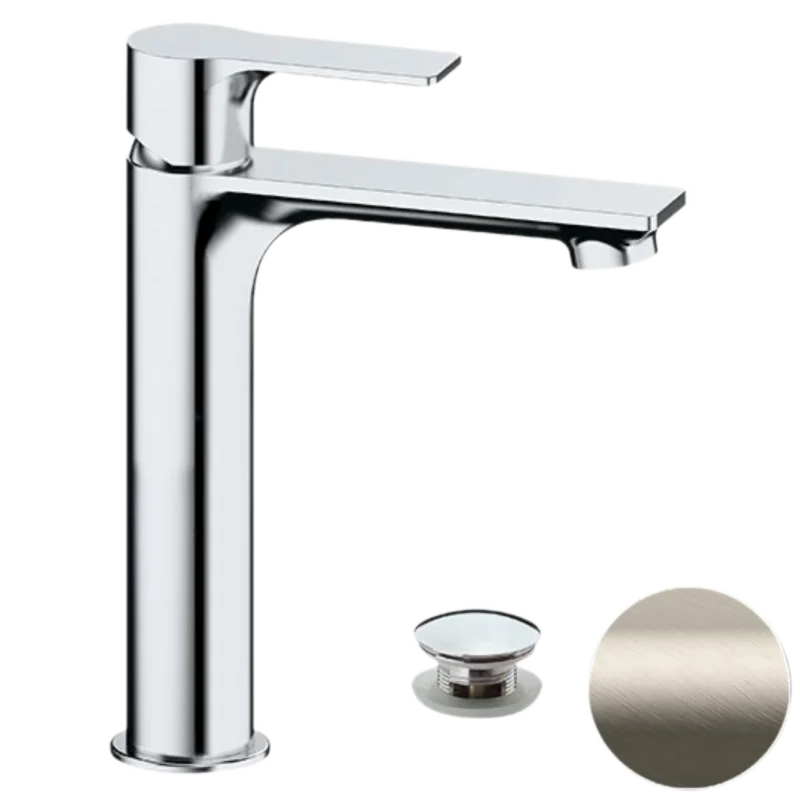 Смеситель для раковины Remer Energy EY10ACCXV, сталь