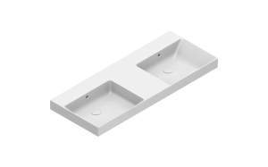 Раковина Catalano Zero 125x50, арт.0121270001, на 2 чаши