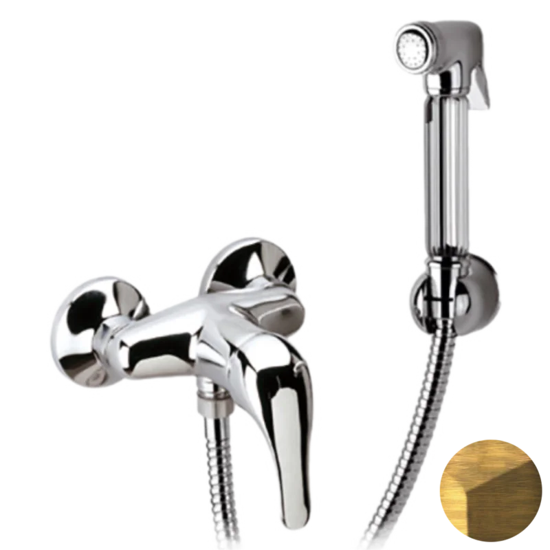 Гигиенический душ со смесителем Remer C332REZVO, латунь состаренная