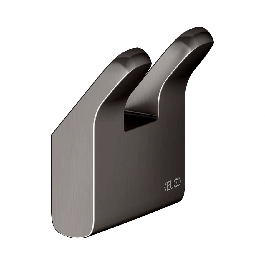 Крючок для полотенца Keuco Moll два 12713350000 титан черный шлифованный