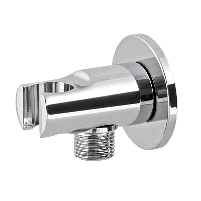 Держатель ручного душа с подключением шланга Remer 337M, хром