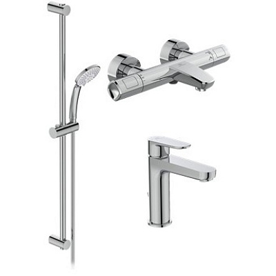 Промо набор для ванной Ideal Standard Ceratherm T100 BC985AA, с термостатическим смесителем