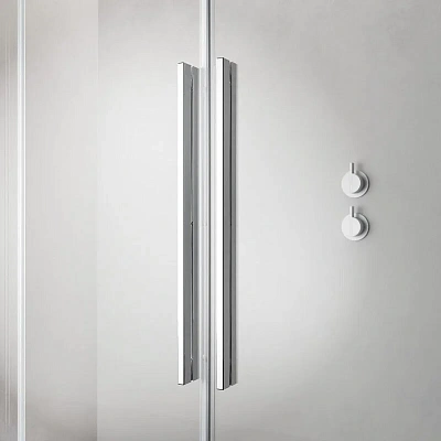 Неподвижная часть двери Radaway Furo KDJ, 73 x 200 см, стекло прозрачное, профиль хром, 10110730-01-01