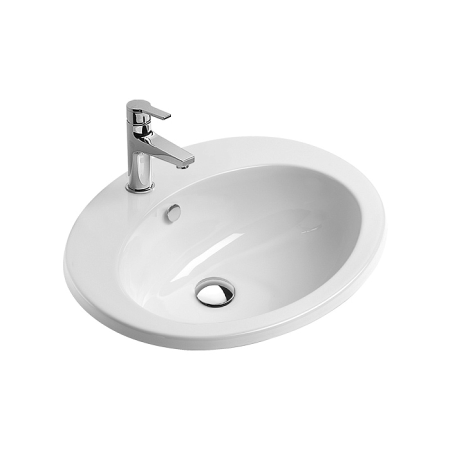 Раковина Catalano Incasso 57х47, арт.0725571001, белый глянцевый