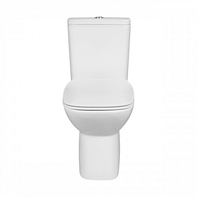Унитаз напольный Roca Debba 34299700Y + 34199100Y + ZRU9308361 с пневмокрышкой Slim