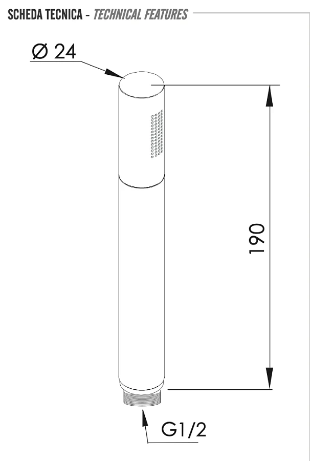 Ручной душ Remer 317MMBGX, золото брашированное