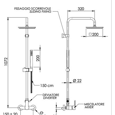 Душевая система Remer Energy EY37X7SS9SSBO, белый матовый