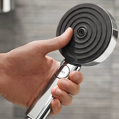 Душевая стойка Hansgrohe Pulsify Relaxation 105, 3jet, штанга 65 см, хром, 24160000