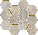 Мозаика Stellaris ELEGANT SILVER MOSAICO CHIC 28.3*32.8