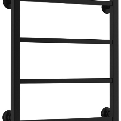 Водяной полотенцесушитель Стилье Версия-КН 600х500 (4) П 20х20, Чёрный, арт.17640-6050