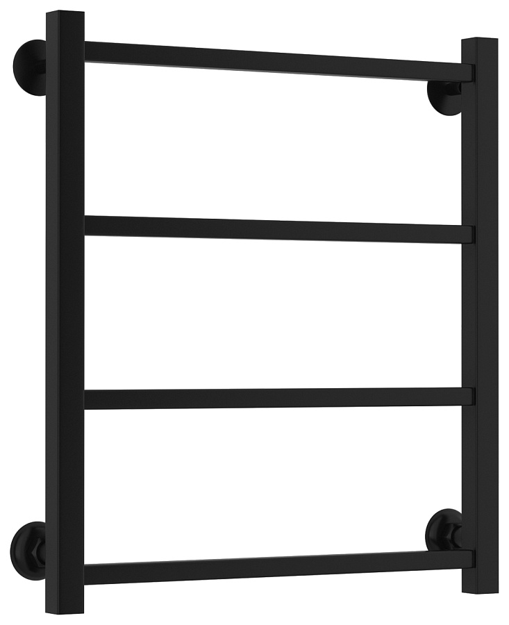 Водяной полотенцесушитель Стилье Версия-КН 600х500 (4) П 20х20, Чёрный, арт.17640-6050