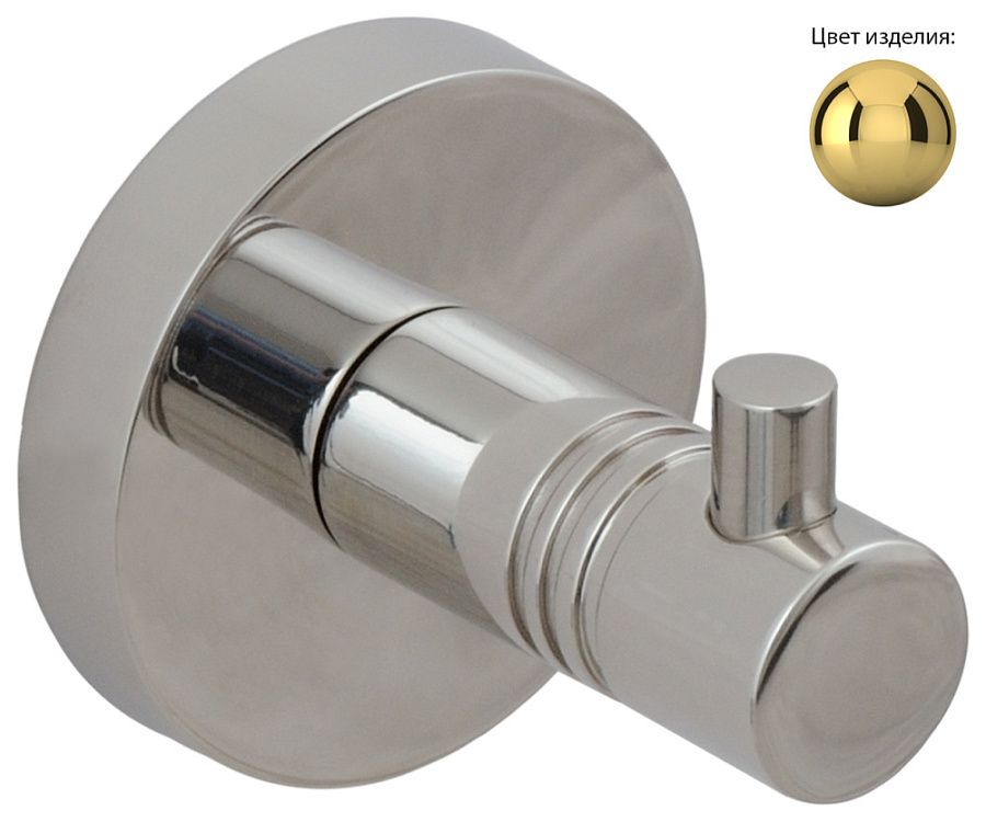 Вешалка КАНЬОН - 1 крючок / L 50 (Золото), арт.03-3000-1001