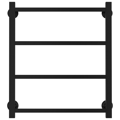 Водяной полотенцесушитель Стилье Версия-КН 600х500 (4) П 20х20, Чёрный, арт.17640-6050