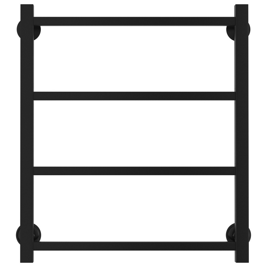 Водяной полотенцесушитель Стилье Версия-КН 600х500 (4) П 20х20, Чёрный, арт.17640-6050