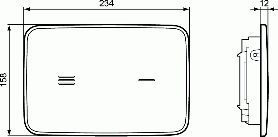 Кнопка смыва бесконтактная Ideal Standard ProSys Atles NT1 R0130AC белая