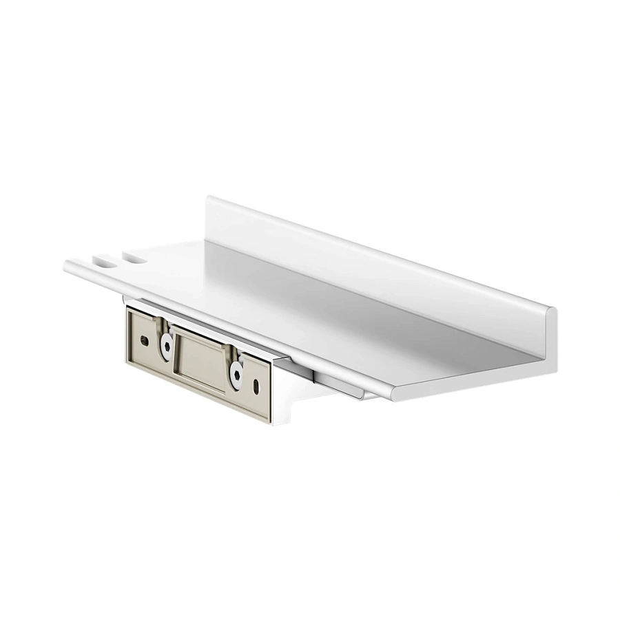 Полочка для душа cо стеклоочистителем Keuco Reva 12859510000 белый матовый / хром