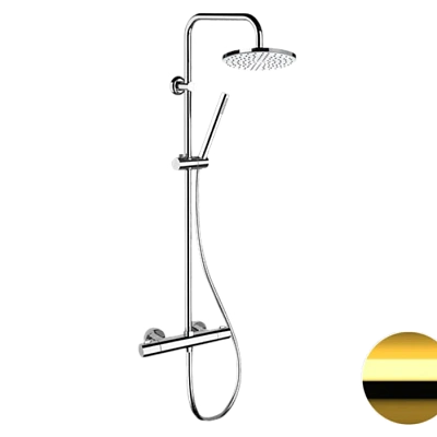 Душевая система термостатическая Remer Elegance EQ32X7MMM20DO, золото глянцевое