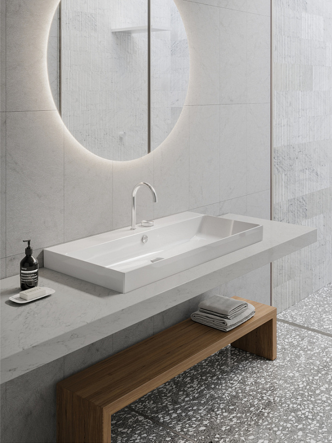 Раковина Catalano Zero 100x50, арт.0121000001, без отв. под смеситель, белый глянцевый