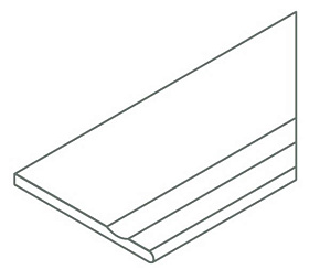 Бортик FOSSIL DESERT BOR.30X120SVASATO ROUND DX / ФОССИЛ ДЕЗЕРТ БОРТ.30X120 С ВЫЕМК.ЗАК.ПР