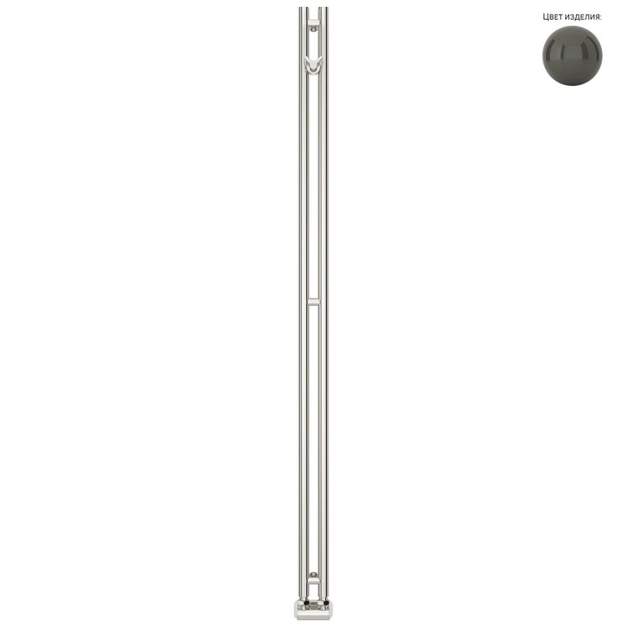 Водяной полотенцесушитель Сунержа Нюанс EU50+ 1545х50, RAL 7022 Серая умбра, арт.7022-0212-1545