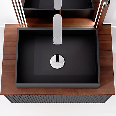 Тумба под умывальник Jorno Strong 100 подвесной антрацит