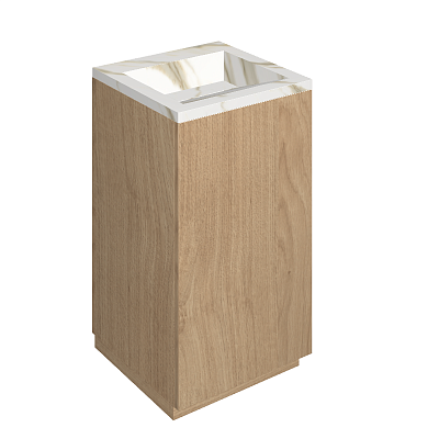 Раковина из керамогранита ITALON HOME Cube Air 50 Wood