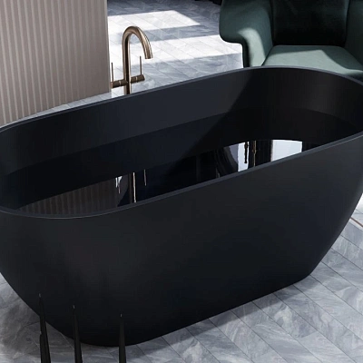 Ванна каменная Holbi Venus Solid Surface 170x80 любой цвет по RAL изнутри и снаружи