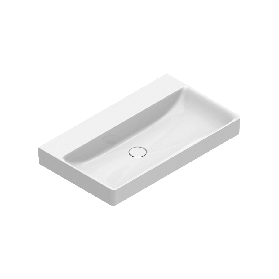 Раковина Catalano Green 80х47, арт.0420800001, без отв. под смеситель, белый глянцевый