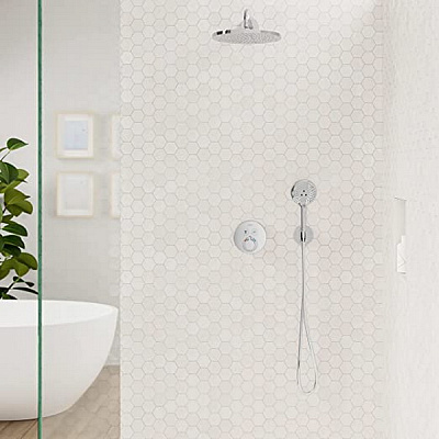 Выход на ручной душ Hansgrohe Fixfit S, с держателем, 26888000