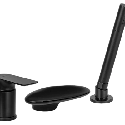 Смеситель для ванны Remer Infinity I07UFNO, черный матовый