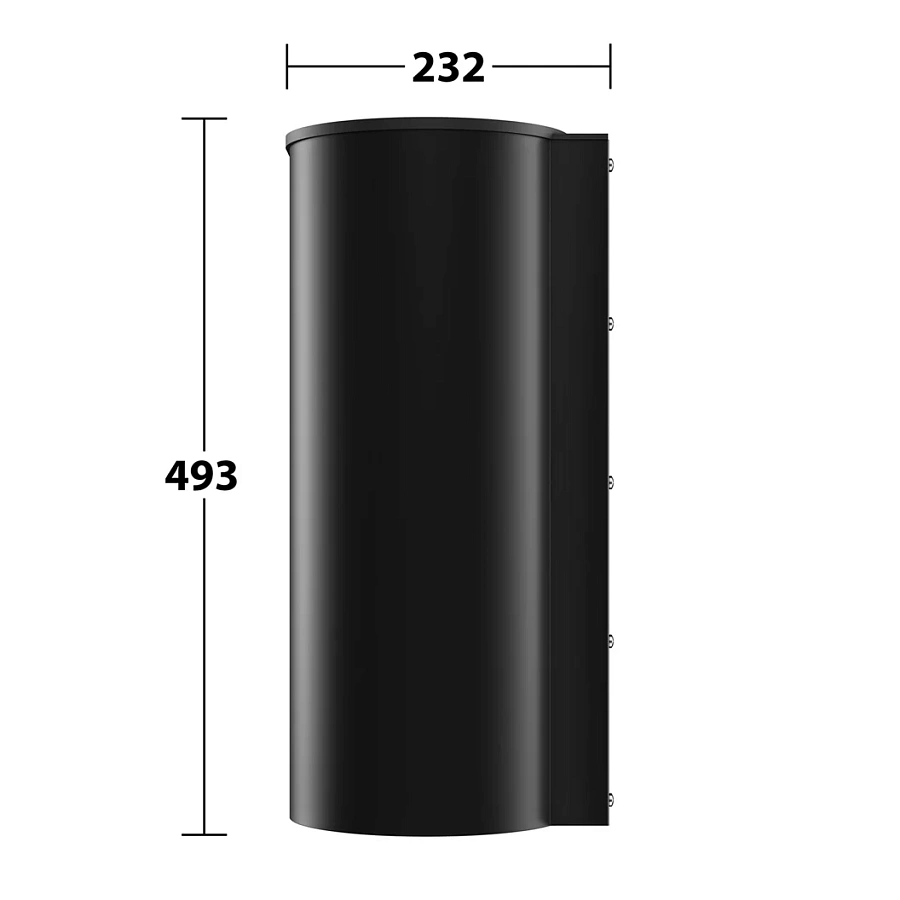 Контейнер для мусора Keuco Plan 14988370000 черный матовый / черный