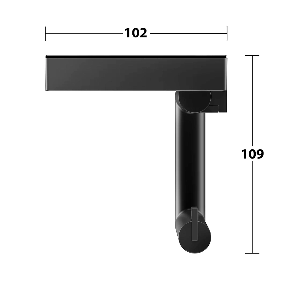 Держатель туалетной бумаги с полочкой Keuco Reva 12873379000 черный матовый