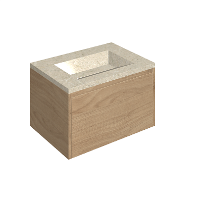 Раковина из керамогранита ITALON HOME Fly Air 70 Wood