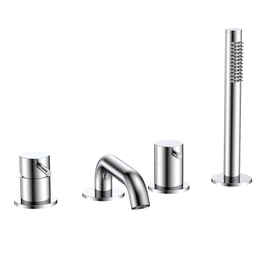 ASiena Смеситель на борт ванны на 4 отв, комплект