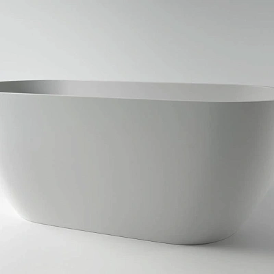 Ванна каменная Holbi Venus Solid Surface 158x79 белый матовый