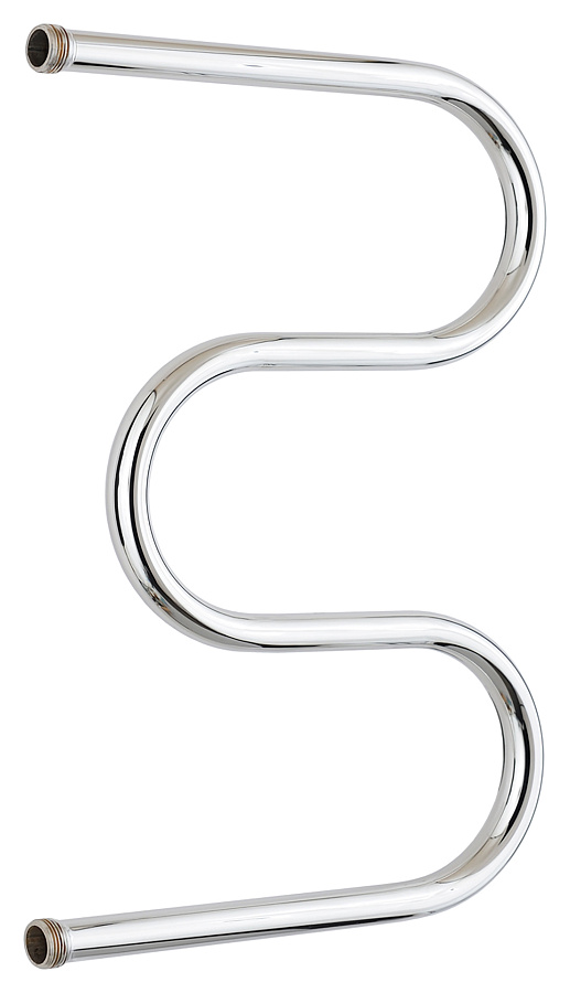 Водяной полотенцесушитель Стилье М-образный 600х400 резьба-сгон 1", Без покрытия, арт.00004-6040