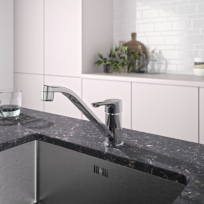 Смеситель Ideal Standard Alpha для кухонной мойки, хром, BC490AA, цвет хром