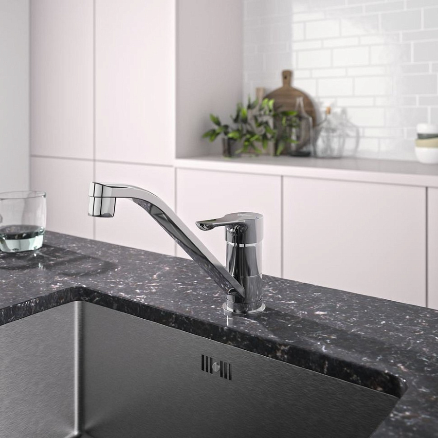 Смеситель Ideal Standard Alpha для кухонной мойки, хром, BC490AA, цвет хром