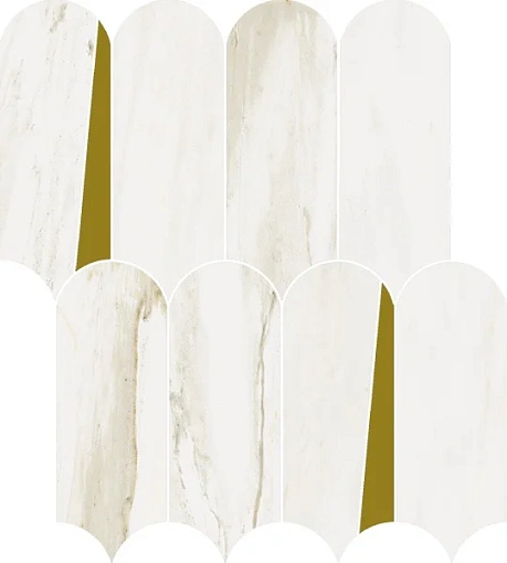 Мозаика Stellaris CARRARA IVORY MOSAICO ELEGANT 32.5*36.1