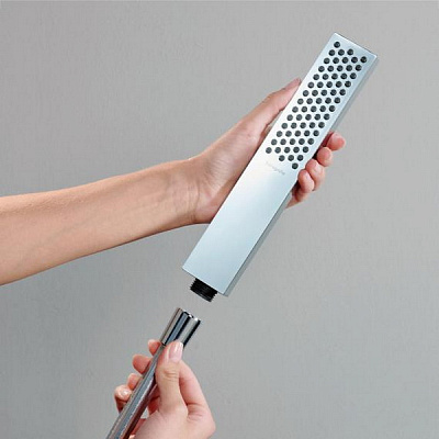 Ручной душ-палочка Hansgrohe Pulsify E Baton EcoSmart, хром, 24320000