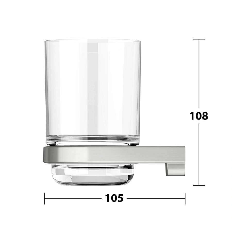 Держатель стакана Keuco Moll 12750219000 покрытие в нержавеющей стали