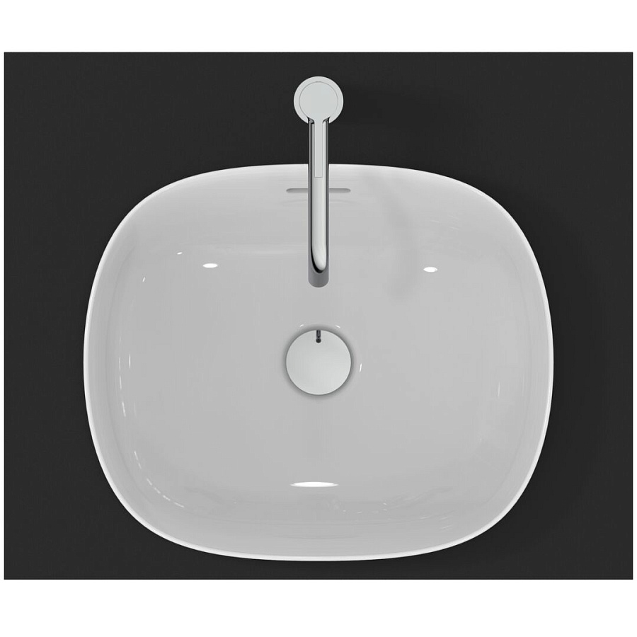 Раковина-чаша Ideal Standard Atelier Linda-X 45x38 см T4399V1 с переливом, белый матовый